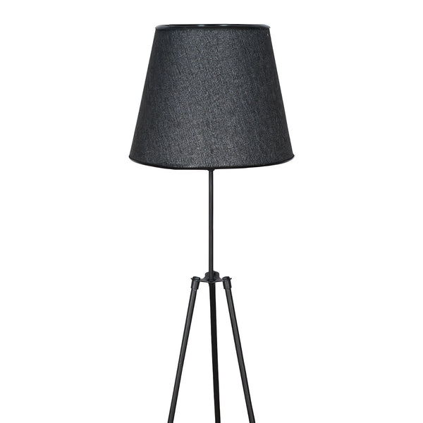 Lampada da terra Musselburgh 1 x E27 Metallo Nero [lux.pro]