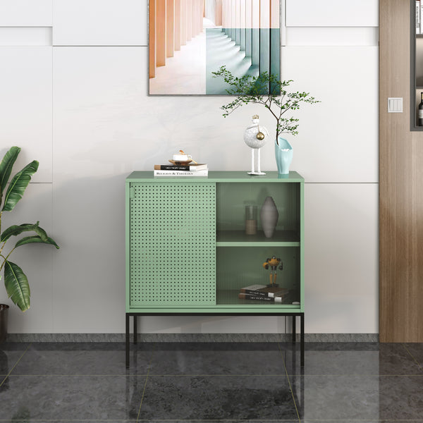 Sideboard Eidsvoll 80x45x85cm Verde [en.casa]