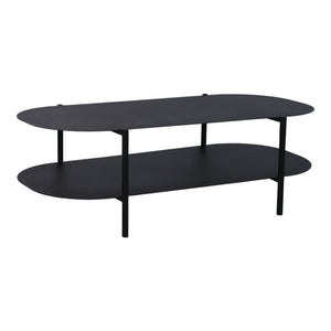 Tavolino da salotto Enebakk 112x62x40,5cm Nero, opaco [en.casa]