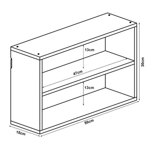 Mensola da parete Gol 50x15x30 cm Bambù [en.casa]