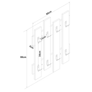Appendiabiti da parete Raseborg [en.casa]