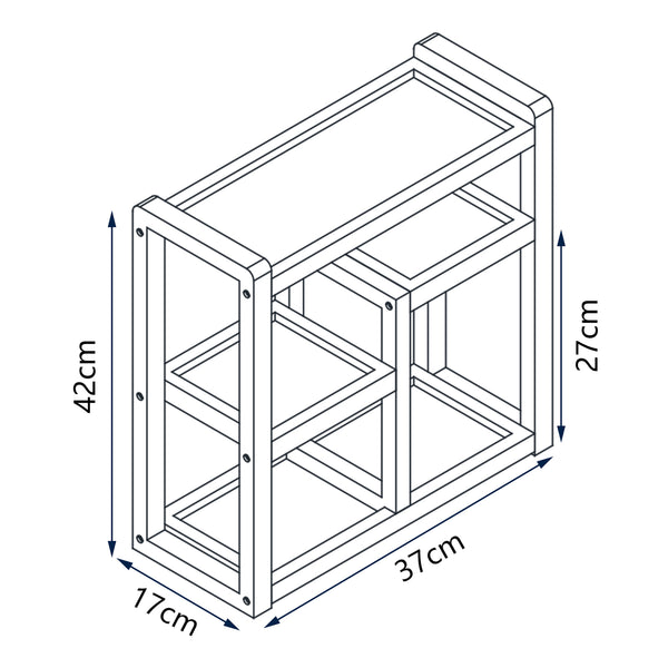 Mensola da bagno Höör 42x37x17 cm bambù [en.casa]