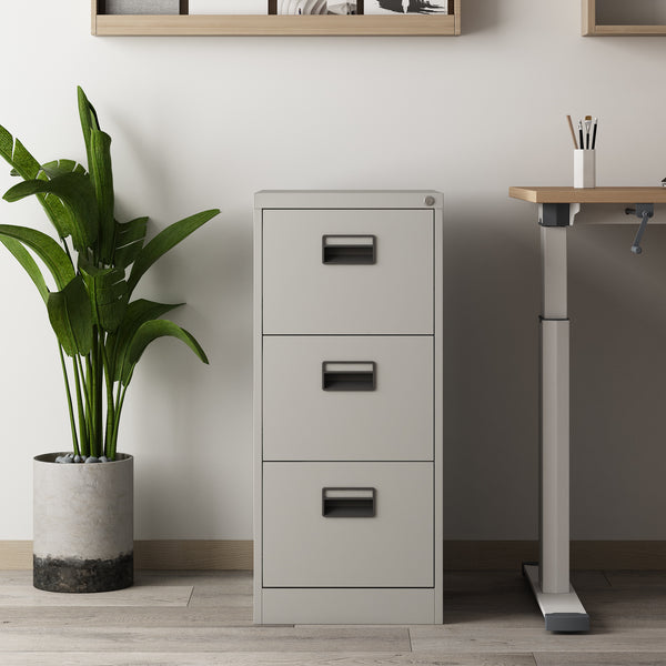 Cassettiera Rääkkylä 103x45x62cm Acciaio [en.casa]