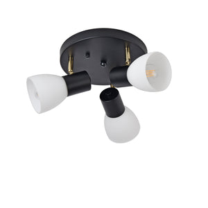 Plafoniera Abbey Nero / Bianco [lux.pro]