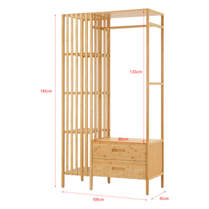Appendiabiti Varanger 185x100x45 cm Bambù [en.casa]