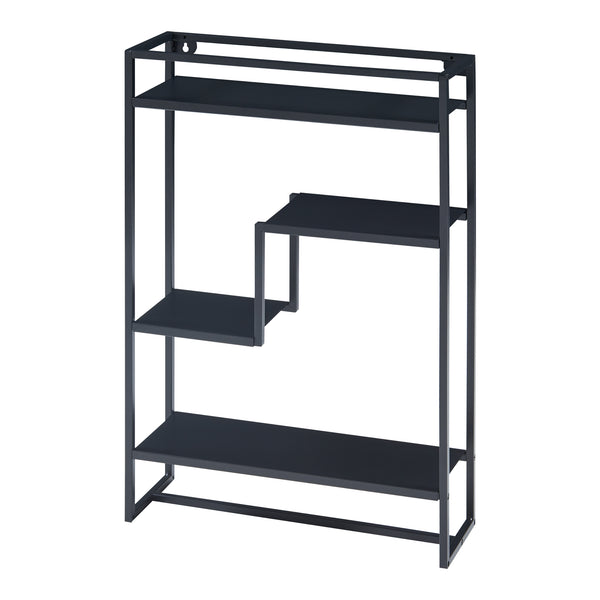 Mensola da parete Uurainen 60x40x13 cm Nero [en.casa]