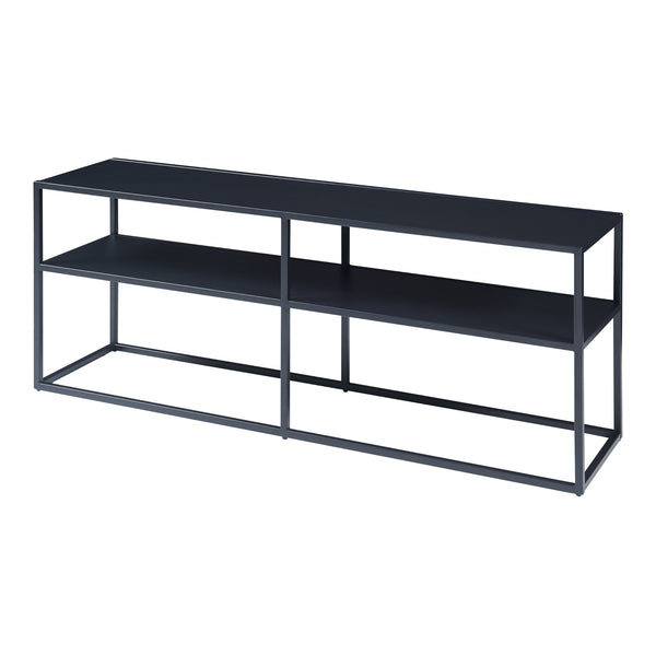 Tavolino TV Solund 120x30x46cm Nero [en.casa]
