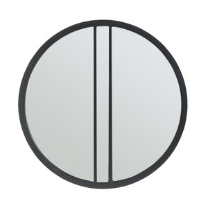 Specchio da parete Suomussalmi Ø60 cm Nero [en.casa]