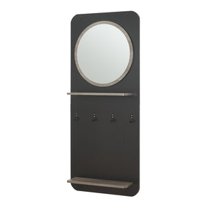 Pannello appendiabiti Helsinge con specchio 140x60x16 cm [en.casa]