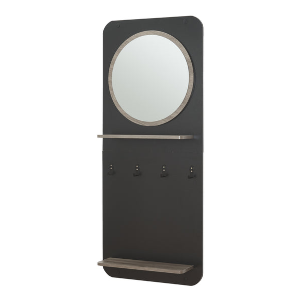 Pannello appendiabiti Helsinge con specchio 140x60x16 cm [en.casa]