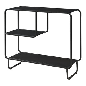 Consolle Færder Metallo 92x33x81 cm Nero [en.casa]