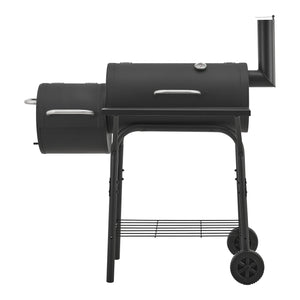 Carrello barbecue Arielli 115x110x64cm Nero [casa.pro]
