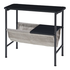 Tavolino laterale Samnanger 60x28x53cm Nero [en.casa]