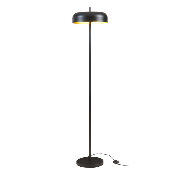 Lampada da terra Barton a 2 fiamme Metallo 159 cm Nero [lux.pro]