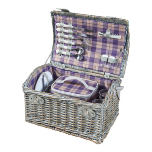 Cesto da picnic Folldal per 2 persone 40x28x25 cm [casa.pro]