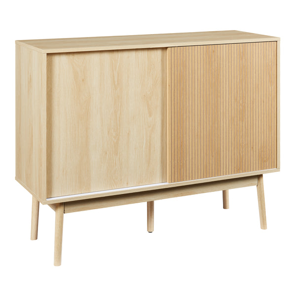 Sideboard Landskrona 115x40x90 cm effetto quercia [en.casa]