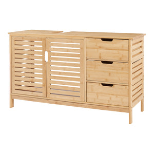 Mobile sottolavabo Boksereys 60x100x35 cm Bambù Naturale [en.casa]