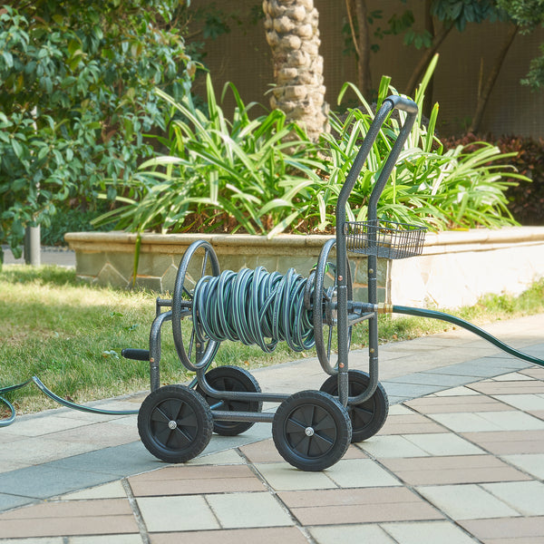 Carrello Avvolgitubo Gelibolu in Acciaio 84 x 48 x 93 cm pro.tec