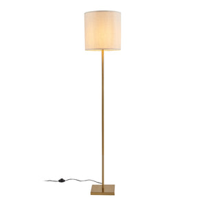 Lampada da terra Fildholm 157cm color ottone/aspetto lino [lux.pro]