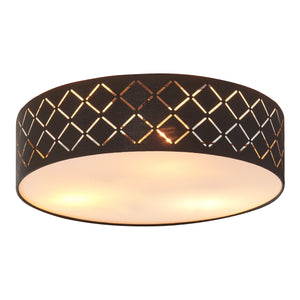 Plafoniera Bay Nero/Bianco [lux.pro]