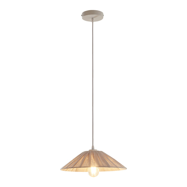 Lampada a sospensione Bridge Bianco/Beige [lux.pro]