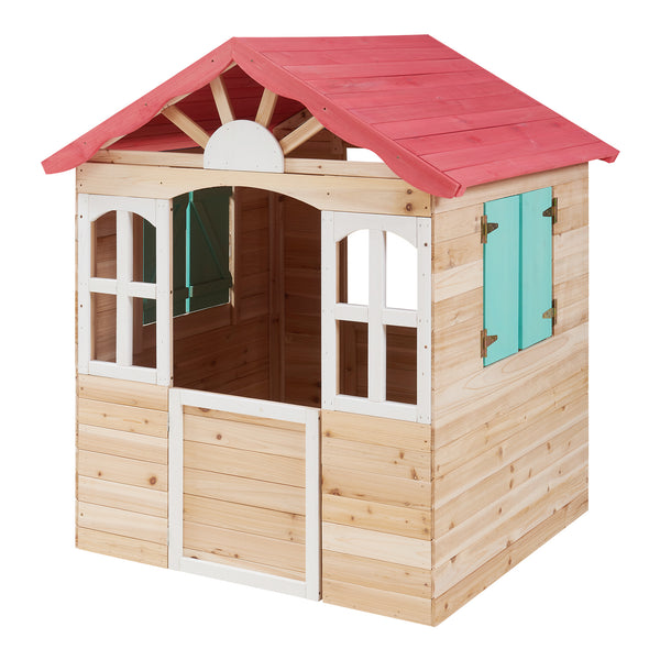 Casetta Giocattolo Lulä da Esterno in Legno di Abete 130x115x101 cm casa.pro