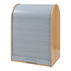 Armadietto con Anta a Serrandina Kavlinge 80x60x40 cm Naturale / Grigio [en.casa]