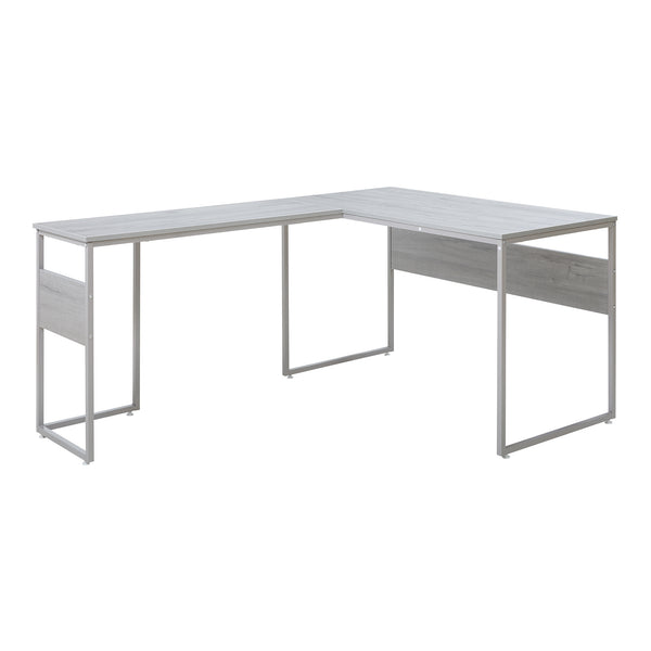 Scrivania Karlstang a forma di L 166x120x75 cm Grigio chiaro [en.casa]