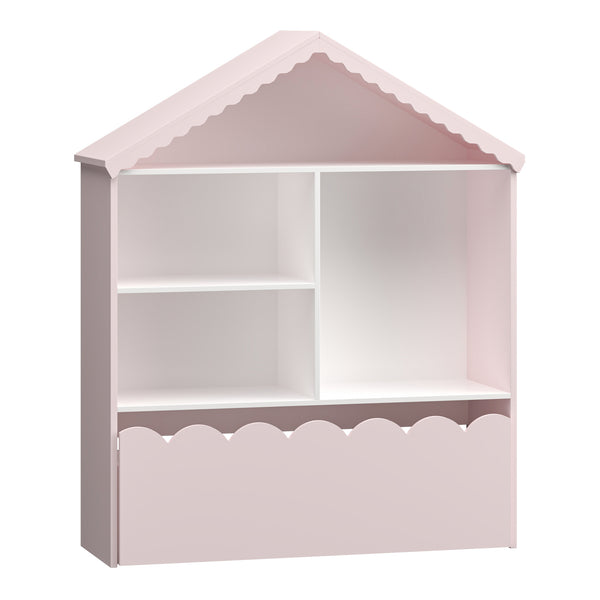 Libreria per bambini Vestnes 114x91x30 cm Cotton Candy/Bianco [en.casa]