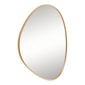 Specchio da Parete Lardkapihond con Cornice Irregolare 75x53 cm color Oro [en.casa] 