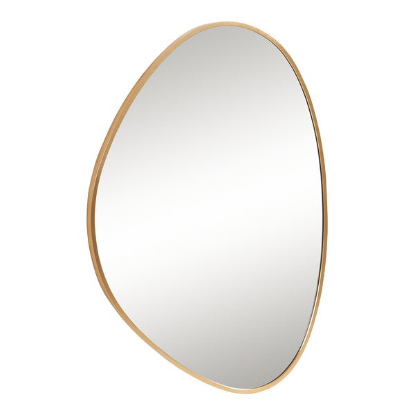 Specchio da Parete Lardkapihond con Cornice Irregolare 75x53 cm color Oro [en.casa] 