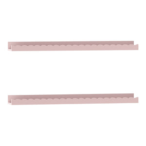 Mensola da parete per bambini Set da 2 Vestnes 60x10x5 cm Cotton Candy [en.casa]