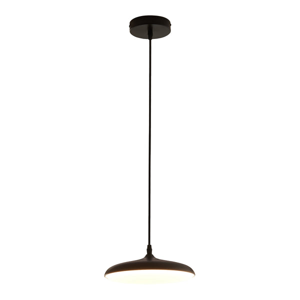 Lampada a sospensione Oupilu con LED integrati Metallo 120x25x25 cm Nero/Bianco [lux.pro]