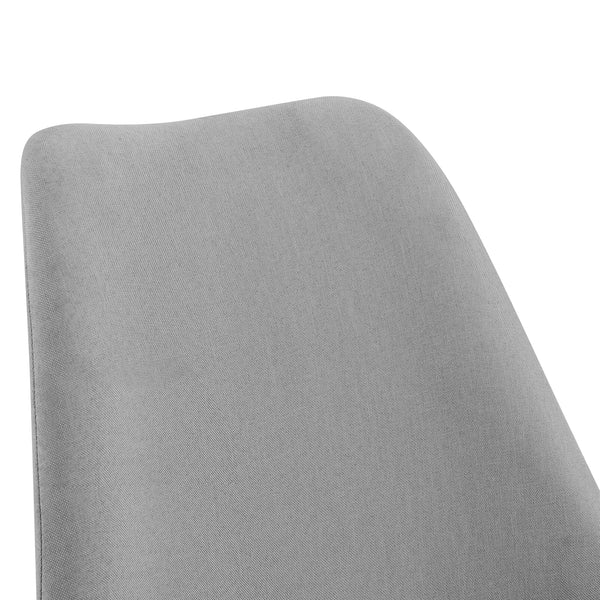 Set di 2 Sedie Sala da Pranzo/Salotto con Gambe in Legno di Faggio 2 Sedie in Plastica Rivestite in Tessuto - Vari Colori