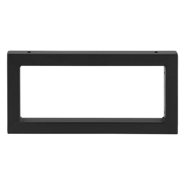 Set di 2 Supporti per Mobili Fai da Te Montaggio a Parete - (LaxA) Varie Misure - 2 Staffe in Acciaio per Mensole/Piani di Appoggio - Supporto Fino a 50 kg - Nero opaco