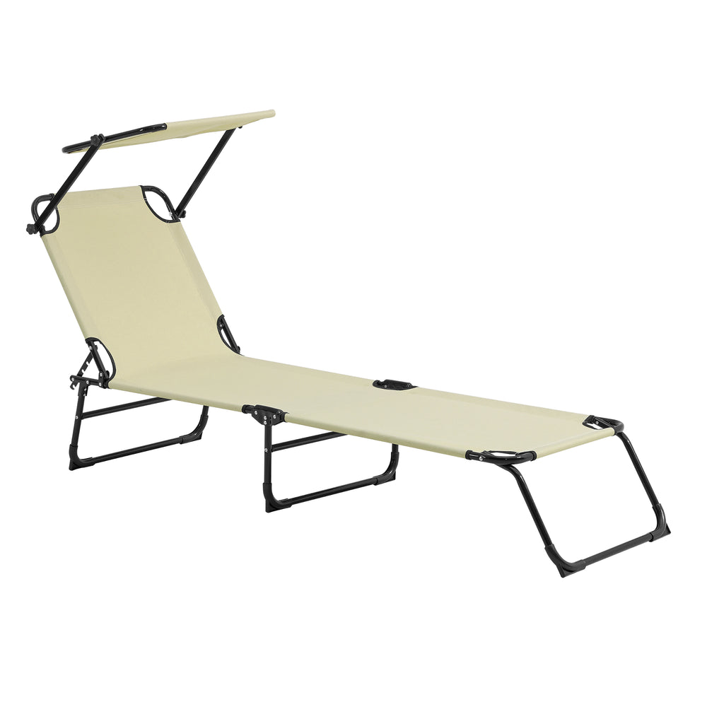 Set di 2 lettini prendisole Lomeda pieghevoli con tetto in diversi colori [casa.pro] - premiumXL