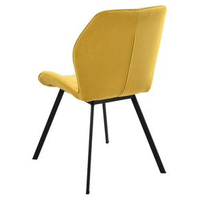 Set di 2 Sedie per Sala di Attesa/Salotto/Studio/Pranzo 2 Sedie Imbottite con Gambe in Metallo 2 Poltroncine in Stile Trapuntato - Vari Colori