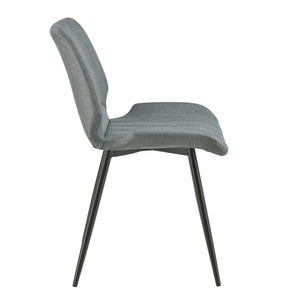 [en.casa] Sedia per Sala da Pranzo Pohorje 77 x 57,5 x 46 cm Set di 2 Imbottito