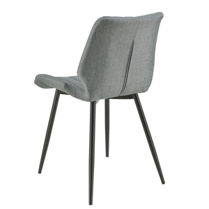 [en.casa] Sedia per Sala da Pranzo Pohorje 77 x 57,5 x 46 cm Set di 2 Imbottito