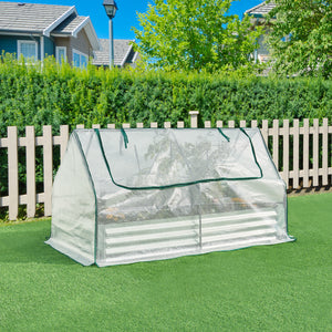 Aiola rialzata con serra Balsorano 186x96x98 cm [en.casa]