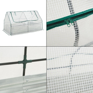 Aiola rialzata con serra Balsorano 186x96x98 cm [en.casa]