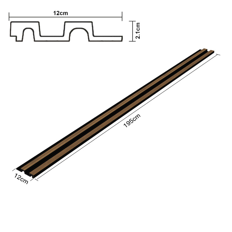 Schizzo in scala Set Blaricum di Pannelli Murali 3D - Effetto Rovere NEU.HOLZ