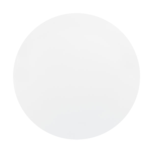 Tavolo da pranzo Camille Ø80 cm Design retrò Bianco en.casa