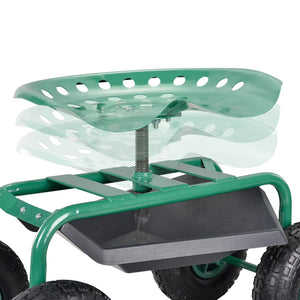 Sedile da giardino mobile fino a 135 kg Verde pro.tec