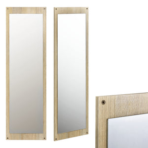 [en.casa] Mobile ingresso - Set arredo ingresso - Scarpiera, specchio, appendiabiti - Effetto faggio/bianco