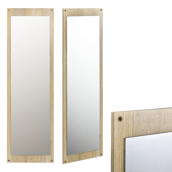 [en.casa] Mobile ingresso - Set arredo ingresso - Scarpiera, specchio, appendiabiti - Effetto faggio/bianco