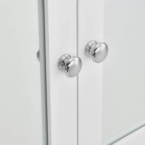 Mobile bagno Locust 58x56x13 cm Bianco [en.casa]