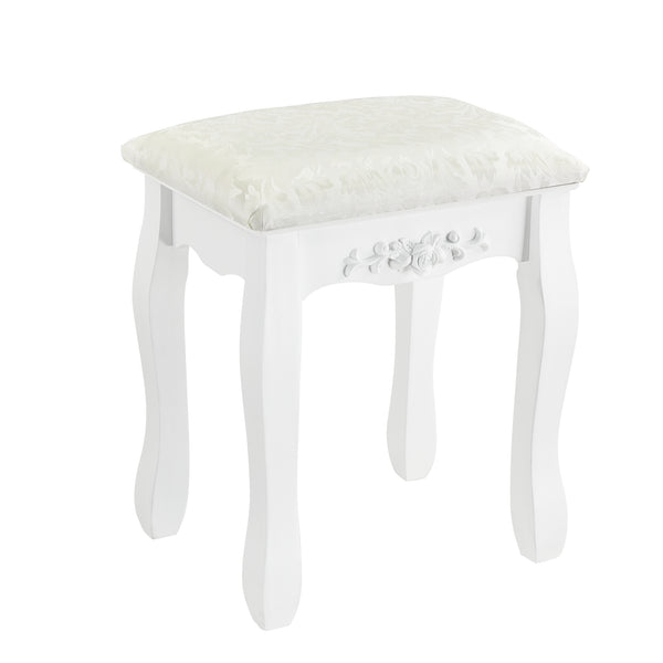 Tavolo da trucco Limerick con specchio + sgabello en.casa