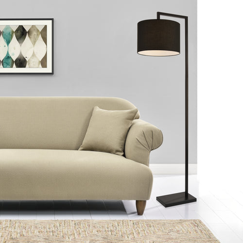 Lampada da terra Düsseldorf 161 cm E27 Max. 60W Nero lux.pro