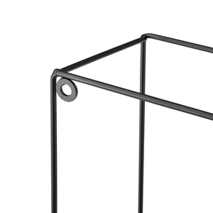 Mensola da parete Eden 30x12x30 cm / 24x12x24 cm set 2 pezzi ripiani nero en.casa